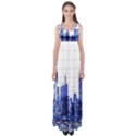 Skyscrapers City Skyscraper Zirkel Empire Waist Maxi Dress View1