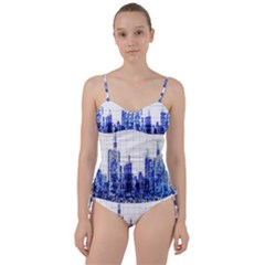 Skyscrapers City Skyscraper Zirkel Sweetheart Tankini Set by Simbadda