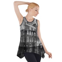 Reflection Canal Water Street Side Drop Tank Tunic by Simbadda