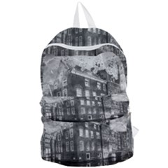 Reflection Canal Water Street Foldable Lightweight Backpack by Simbadda