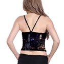 City At Night Lights Skyline Spaghetti Strap Bra Top View2