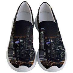 City At Night Lights Skyline Women s Lightweight Slip Ons