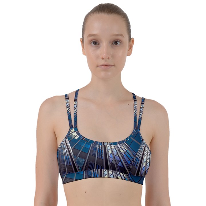 Architecture Skyscraper Line Them Up Sports Bra