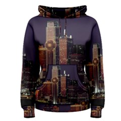 Dallas Texas Skyline Dusk Usa Women s Pullover Hoodie