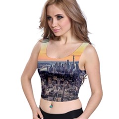 New York Skyline Architecture Nyc Crop Top