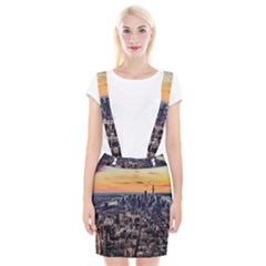 New York Skyline Architecture Nyc Braces Suspender Skirt