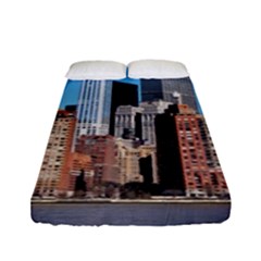 Skyscraper Architecture City Fitted Sheet (full/ Double Size) by Simbadda