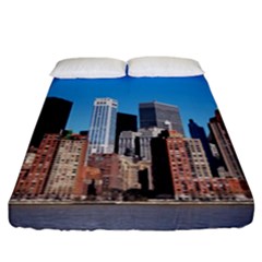 Skyscraper Architecture City Fitted Sheet (california King Size) by Simbadda