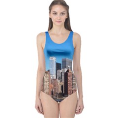 Skyscraper Architecture City One Piece Swimsuit by Simbadda