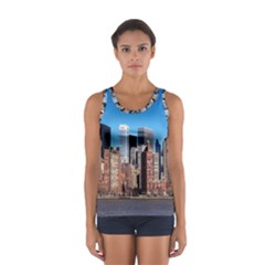 Skyscraper Architecture City Sport Tank Top  by Simbadda