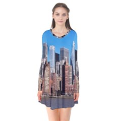 Skyscraper Architecture City Flare Dress by Simbadda