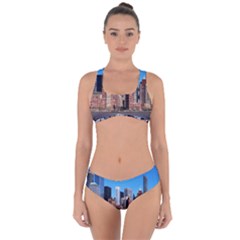 Skyscraper Architecture City Criss Cross Bikini Set by Simbadda