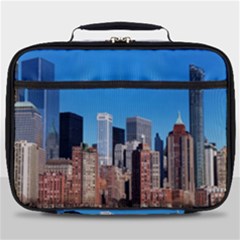 Skyscraper Architecture City Full Print Lunch Bag by Simbadda