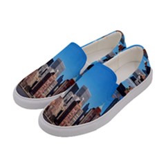 Skyscraper Architecture City Women s Canvas Slip Ons by Simbadda