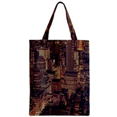 New York City Skyline Nyc Zipper Classic Tote Bag by Simbadda