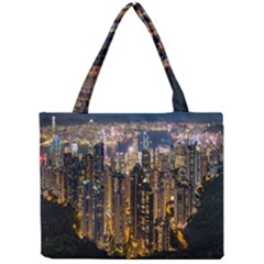 Panorama Urban Landscape Town Center Mini Tote Bag by Simbadda