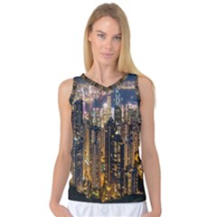 Panorama Urban Landscape Town Center Women s Basketball Tank Top