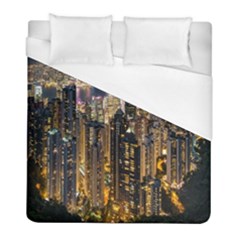 Panorama Urban Landscape Town Center Duvet Cover (full/ Double Size) by Simbadda