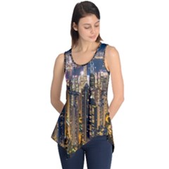 Panorama Urban Landscape Town Center Sleeveless Tunic by Simbadda