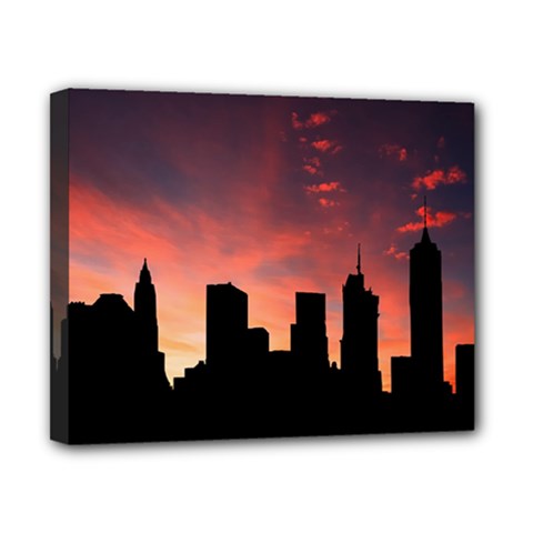 Skyline Panoramic City Architecture Canvas 10  X 8  by Simbadda