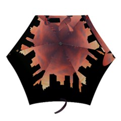 Skyline Panoramic City Architecture Mini Folding Umbrellas by Simbadda