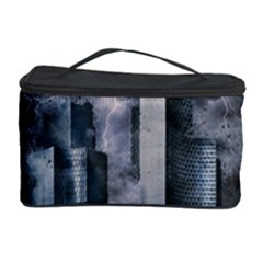 Digital Art City Cities Urban Cosmetic Storage Case by Simbadda