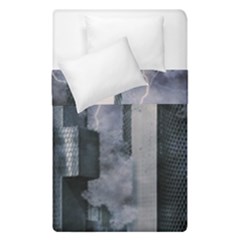 Digital Art City Cities Urban Duvet Cover Double Side (single Size) by Simbadda