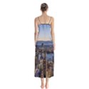 Panoramic City Water Travel Button Up Chiffon Maxi Dress View2