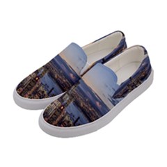 Panoramic City Water Travel Women s Canvas Slip Ons by Simbadda