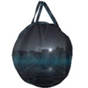 Skyline Night Star Sky Moon Sickle Giant Round Zipper Tote View1