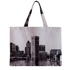 Architecture City Skyscraper Zipper Mini Tote Bag by Simbadda