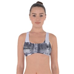 Architecture City Skyscraper Got No Strings Sports Bra by Simbadda