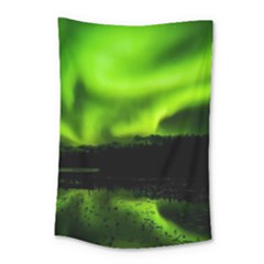 Aurora Borealis Northern Lights Sky Small Tapestry by Simbadda