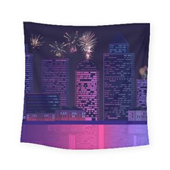 Architecture Home Skyscraper Square Tapestry (small) by Simbadda