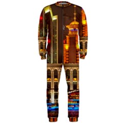 Shanghai Skyline Architecture Onepiece Jumpsuit (men)  by Simbadda