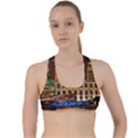 Shanghai Skyline Architecture Criss Cross Racerback Sports Bra View1