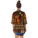 Shanghai Skyline Architecture Open Front Chiffon Kimono View2