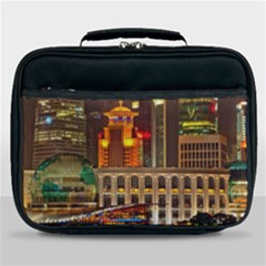 Shanghai Skyline Architecture Lunch Bag by Simbadda