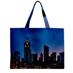 Frankfurt Germany Panorama City Zipper Mini Tote Bag by Simbadda