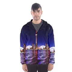 Toronto City Cn Tower Skydome Hooded Wind Breaker (men) by Simbadda