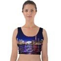 Toronto City Cn Tower Skydome Velvet Crop Top View1