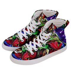 Lillies In Terracota Vase Men s Hi-top Skate Sneakers by bestdesignintheworld