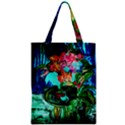 Flowers On The Tea Table Zipper Classic Tote Bag View1