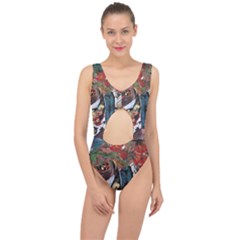 Chochloma Center Cut Out Swimsuit