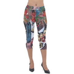 Chochloma Lightweight Velour Capri Leggings 