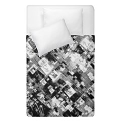 Black And White Patchwork Pattern Duvet Cover Double Side (single Size) by dflcprints