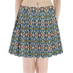 Artwork By Patrick-colorful-42 Pleated Mini Skirt by ArtworkByPatrick