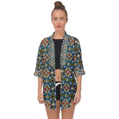 Artwork By Patrick-colorful-42 Open Front Chiffon Kimono by ArtworkByPatrick