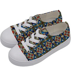 Artwork By Patrick-colorful-42 Kids  Low Top Canvas Sneakers by ArtworkByPatrick