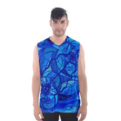 Arcturian Calming Grid - Men s Basketball Tank Top by tealswan